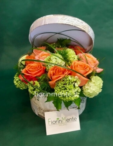 Scatola con fiori