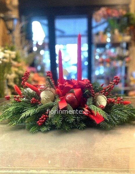 Centrotavola Natalizio Doppia Candela a partire da: